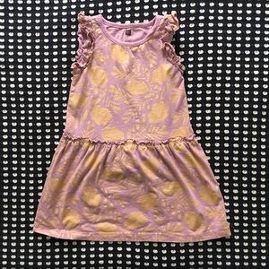Purple and Gold Tea Collection Dress Girls 4
